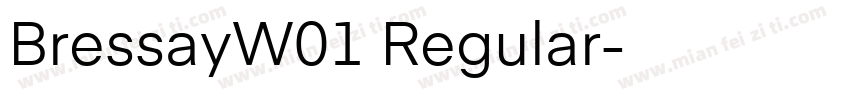 BressayW01 Regular字体转换